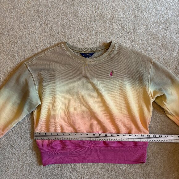 Polo Ralph Lauren Ombre French Terry Cotton/ Polyester Blend Crewneck Sweater - Picture 8 of 10